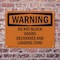 Signmission Do Not Block Doors Deliveries And Loading Zone OSHA Warning Sign, Plastic, 10in W x 7in L, 2PK OS-2PACK-WS-P-710-L-12046 - alternate 6